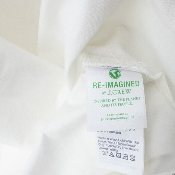J Crew Ruffle Trim Cotton Poplin Top Sleeveless Tank Women's Large - Picture 4 of 5
